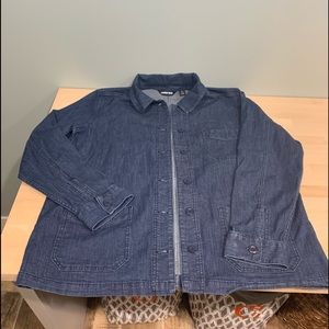 LANDS’END DENIM SHIRT JACKET L